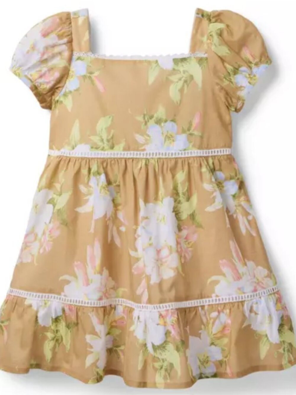 Janie and Jack - Floral Puff Sleeve Dress
